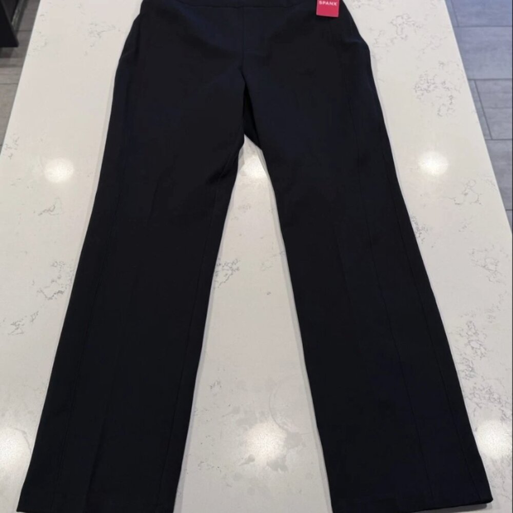 SPANX Pbp Perfect Slim Straight Pants Classic Black Womens  Size XL NEW WITH TAG - Picture 2 of 11